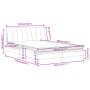 Bett mit schwarzer Samtmatratze 140x200 cm von , Betten und Lattenroste - Ref: Foro24-3208600, Preis: 415,99 €, Rabatt: %