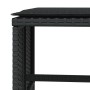 Garden stools with cushions 4 pcs black PE rattan 40x40x35cm by , Outdoor ottomans - Ref: Foro24-4007484, Price: 115,87 €, Di...