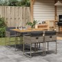 5-piece garden dining set with gray synthetic rattan cushions by , Garden sets - Ref: Foro24-3278029, Price: 383,75 €, Discou...