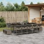 Garden dining set with 15-piece synthetic rattan gray cushions. by , Garden sets - Ref: Foro24-3278119, Price: 1,00 €, Discou...