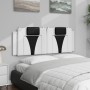 Padded headboard in white and black synthetic leather, 140 cm. by , Headboards and footboards - Ref: Foro24-374796, Price: 46...