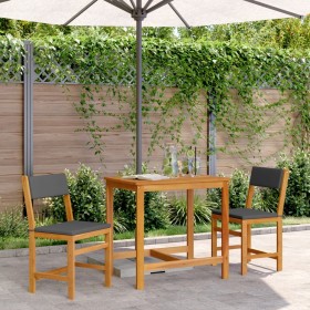 Balkonset mit 3-teiligen Kissen aus massivem Akazienholz. von , Gartensets - Ref: Foro24-365856, Preis: 155,99 €, Rabatt: %