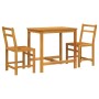 3-piece solid acacia wood balcony set by , Garden sets - Ref: Foro24-365854, Price: 135,67 €, Discount: %