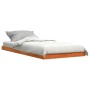 Estructura de cama madera maciza de pino marrón cera 75x190 cm de , Camas y somieres - Ref: Foro24-847158, Precio: 55,13 €, D...