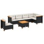 7-piece garden sofa set with black synthetic rattan cushions by , Garden sets - Ref: Foro24-3261875, Price: 532,27 €, Discoun...