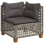 Gartensofa-Set und Kissen, 8-teilig, aus grauem Kunst-Rattan. von , Gartensets - Ref: Foro24-3261945, Preis: 632,07 €, Rabatt: %