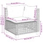 Gartensofa-Set und Kissen, 8-teilig, aus grauem Kunst-Rattan. von , Gartensets - Ref: Foro24-3261945, Preis: 632,07 €, Rabatt: %