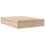 Solid pine wood bed frame 160x200 cm by , Beds and slatted bases - Ref: Foro24-3282369, Price: 182,30 €, Discount: %