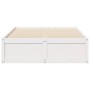 Solid white pine wood bed frame 120x190 cm by , Beds and slatted bases - Ref: Foro24-3282388, Price: 192,34 €, Discount: %