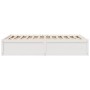 Solid white pine wood bed frame 120x190 cm by , Beds and slatted bases - Ref: Foro24-3282388, Price: 192,34 €, Discount: %