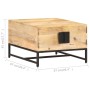 Couchtisch aus massivem Mangoholz 67x67x45 cm von vidaXL, Couchtisch - Ref: Foro24-320375, Preis: 180,21 €, Rabatt: %