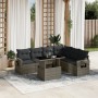 7-piece garden sofa set with gray synthetic rattan cushions by , Garden sets - Ref: Foro24-3267930, Price: 515,59 €, Discount: %