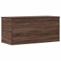 Wooden storage box, engineered oak, brown, 100x42x46 cm by , Storage trunks - Ref: Foro24-840666, Price: 109,77 €, Discount: %