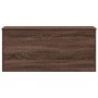 Wooden storage box, engineered oak, brown, 100x42x46 cm by , Storage trunks - Ref: Foro24-840666, Price: 109,77 €, Discount: %