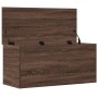 Caja de almacenaje madera ingeniería roble marrón 100x42x46 cm de , Baúles de almacenamiento - Ref: Foro24-840666, Precio: 94...