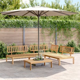 Garden pallet sofa set 4 pieces solid acacia wood by , Outdoor sofas - Ref: Foro24-3209303, Price: 398,99 €, Discount: %