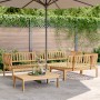 Garden pallet sofa set 4 pieces solid acacia wood by , Outdoor sofas - Ref: Foro24-3209308, Price: 454,83 €, Discount: %