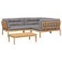 Garten-Palettensofa-Set mit 4-teiligen Akazienholz-Kissen. von , Outdoor-Sofas - Ref: Foro24-3209362, Preis: 666,54 €, Rabatt: %