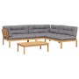 Garten-Palettensofa-Set mit 4-teiligen Akazienholz-Kissen. von , Outdoor-Sofas - Ref: Foro24-3209374, Preis: 616,85 €, Rabatt: %