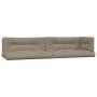 Garden pallet sofa set with 4 acacia wood cushions. by , Outdoor sofas - Ref: Foro24-3209329, Price: 625,40 €, Discount: %