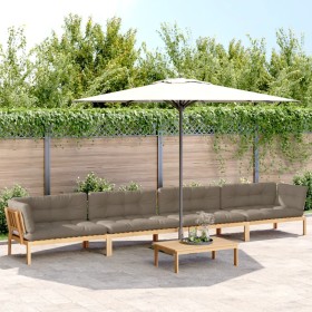 Garten-Palettensofa-Set mit 5-teiligen Kissen aus Akazienholz. von , Outdoor-Sofas - Ref: Foro24-3209383, Preis: 903,99 €, Ra...