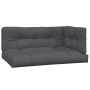 Garden pallet sofa set with 4 acacia wood cushions. by , Outdoor sofas - Ref: Foro24-3209487, Price: 699,54 €, Discount: %