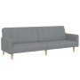 Sofá cama de 2 plazas con taburete tela gris claro de , Sofás - Ref: Foro24-3258088, Precio: 321,84 €, Descuento: %