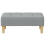 Zweiplätziges Schlafsofa mit Hocker, helles graues Stoffpolster. von , Sofas - Ref: Foro24-3258088, Preis: 321,84 €, Rabatt: %