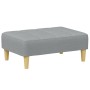 Sofá cama de 2 plazas con taburete tela gris claro de , Sofás - Ref: Foro24-3258088, Precio: 321,84 €, Descuento: %