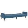 Zweiplätziges Schlafsofa mit blauem Samthocker. von , Sofas - Ref: Foro24-3258097, Preis: 320,15 €, Rabatt: %