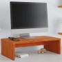 Soporte de monitor madera maciza pino marrón cera 50x27x15 cm de , Muebles TV - Ref: Foro24-847164, Precio: 22,05 €, Descuent...