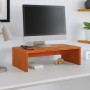 Soporte de monitor madera maciza pino marrón cera 50x27x15 cm de , Muebles TV - Ref: Foro24-847164, Precio: 22,05 €, Descuent...