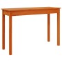 Solid pine wood brown wax console table 110x40x75 cm by , Side tables - Ref: Foro24-847172, Price: 66,07 €, Discount: %