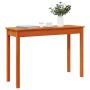 Solid pine wood brown wax console table 110x40x75 cm by , Side tables - Ref: Foro24-847172, Price: 66,07 €, Discount: %