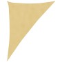 Polyester oxford 100% sand-colored sail canopy 4x5x6.4 m by , Umbrellas - Ref: Foro24-4000945, Price: 40,83 €, Discount: %