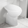 Spülrandlose Toilette mit Absenkautomatik, 7 cm hoch, weiße Keramik von vidaXL, Badezimmer - Ref: Foro24-145779, Preis: 190,9...