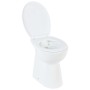 Spülrandlose Toilette mit Absenkautomatik, 7 cm hoch, weiße Keramik von vidaXL, Badezimmer - Ref: Foro24-145779, Preis: 182,3...