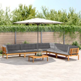 Set of garden pallet sofas and cushions 6 pieces acacia wood by , Outdoor sofas - Ref: Foro24-3209542, Price: 1,00 €, Discoun...