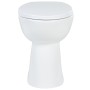 Spülrandlose Toilette mit Absenkautomatik, 7 cm hoch, weiße Keramik von vidaXL, Badezimmer - Ref: Foro24-145779, Preis: 182,3...