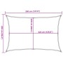 Toldo de vela poliéster oxford 100% arena 3,5x2,5 m de , Sombrillas - Ref: Foro24-4000566, Precio: 38,99 €, Descuento: %