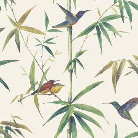 Noordwand Kolibri and Bamboo ecru wallpaper by Noordwand, Painted paper - Ref: Foro24-431356, Price: 39,99 €, Discount: %