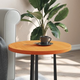 Solid pine wood round table top in brown Ø50x2.5 cm by , Table tops - Ref: Foro24-847126, Price: 27,96 €, Discount: %