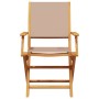 Garden chairs 2 units solid acacia wood and taupe gray fabric by , Garden chairs - Ref: Foro24-367671, Price: 122,68 €, Disco...