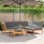 Garten-Palettensofa-Set mit 4-teiligen Akazienholz-Kissen. von , Outdoor-Sofas - Ref: Foro24-3209500, Preis: 628,81 €, Rabatt: %