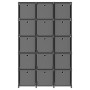 15-cube shelf with gray fabric boxes 103x30x175.5 cm by vidaXL, Bookcases and shelves - Ref: Foro24-322621, Price: 85,26 €, D...