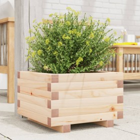 Jardinera de madera maciza de pino 40x40x26,5 cm de , Maceteros y jardineras - Ref: Foro24-847288, Precio: 52,99 €, Descuento: %