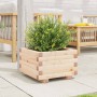 Solid pine wood planter 40x40x26.5 cm by , Pots and planters - Ref: Foro24-847288, Price: 52,62 €, Discount: %