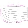 Solid pine wood planter 40x40x26.5 cm by , Pots and planters - Ref: Foro24-847288, Price: 52,62 €, Discount: %