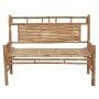 Bamboo bench with cushion 120 cm by , garden benches - Ref: Foro24-3063885, Price: 115,46 €, Discount: %