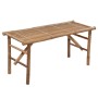 Folding garden bench with bamboo cushion 118 cm by , garden benches - Ref: Foro24-3063858, Price: 72,53 €, Discount: %